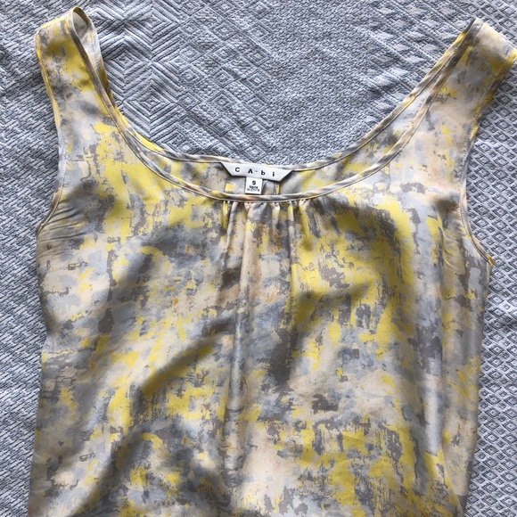 Like new CAbi silk top button up back - Picture 4 of 7